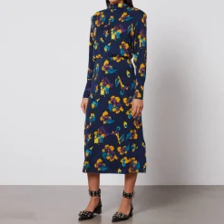 Dresses|Dresses|Dr. Martens MAX&Co. Oliver Floral-Print Jersey Midi Dress - XS