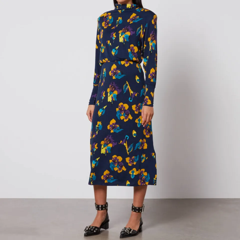 Dresses|Dresses|Dr. Martens MAX&Co. Oliver Floral-Print Jersey Midi Dress - XS