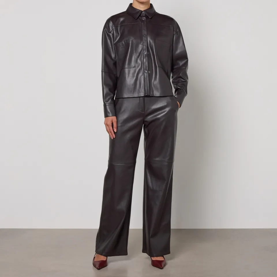 Jackets|Coats|Dr. Martens MAX&Co. Sand Jersey Faux Leather Jacket - M