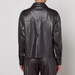 Jackets|Coats|Dr. Martens MAX&Co. Sand Jersey Faux Leather Jacket - M