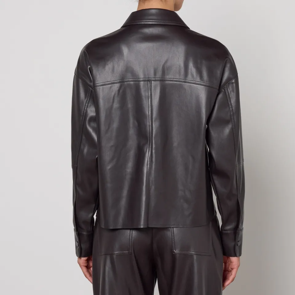 Jackets|Coats|Dr. Martens MAX&Co. Sand Jersey Faux Leather Jacket - M