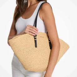 Bags|Holiday Bags|Dr. Martens MICHAEL Michael Kors Isa Large Crocheted Straw Tote Bag