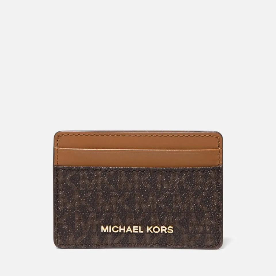 Purses|MICHAEL Michael Kors Jet Set Faux Leather Card Holder