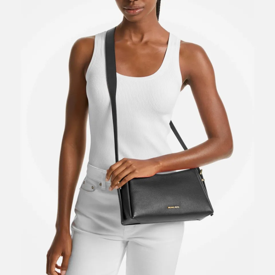 Bags|Barbour MICHAEL Michael Kors Moore Leather Pouchette Bag