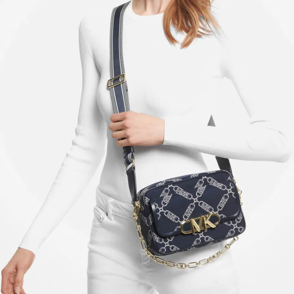 Bags|Dr. Martens MICHAEL Michael Kors Parker Medium Jacquard-Canvas Crossbody Bag
