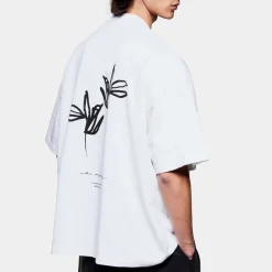 T-Shirts|T-Shirts|MKI MIYUKI ZOKU Ink Flower Cotton-Jersey T-Shirt - S