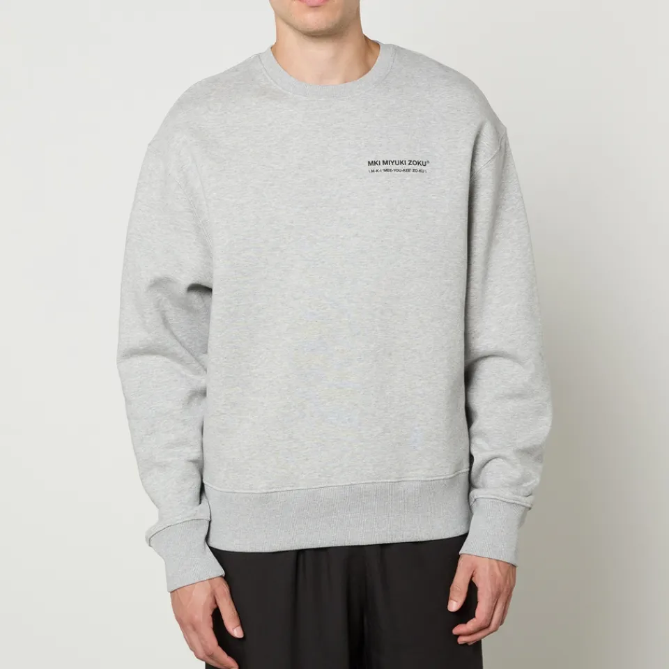 Sweatshirts|MKI MIYUKI ZOKU Phonetic Cotton-Blend Sweatshirt - L