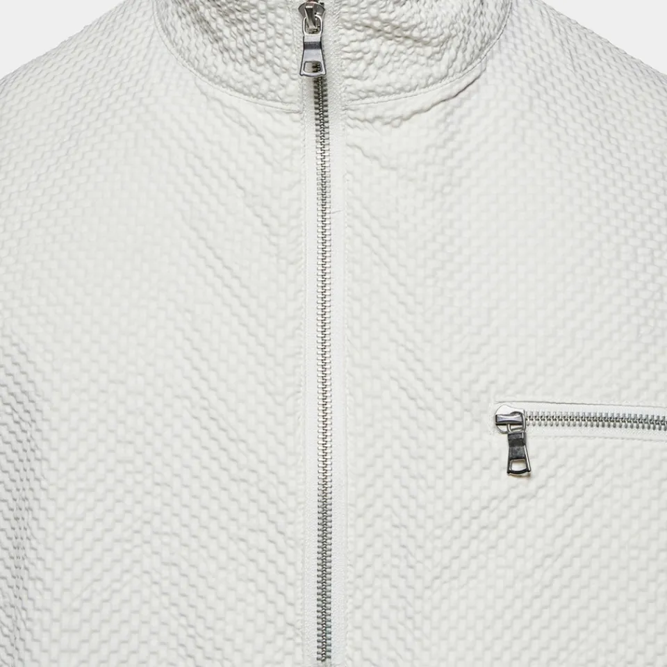 Sweatshirts|Dr. Martens MKI MIYUKI ZOKU Seersucker Quarter-Zip Jacket - S