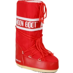 Boots|Dr. Martens Moon Boot Women's Nylon Boots - Red - UK8/UK9.5