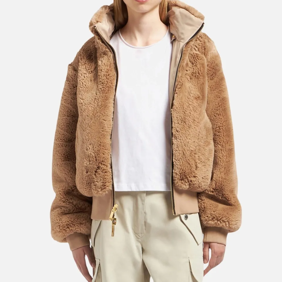 Coats|Jackets|Dr. Martens Moose Knuckles Debbie Shell Faux Fur Bomber Jacket - S