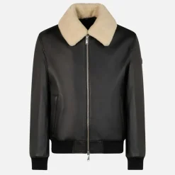 Jackets|Coats|Dr. Martens Moose Knuckles Toba Leather Bomber Jacket - M