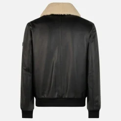 Jackets|Coats|Dr. Martens Moose Knuckles Toba Leather Bomber Jacket - M