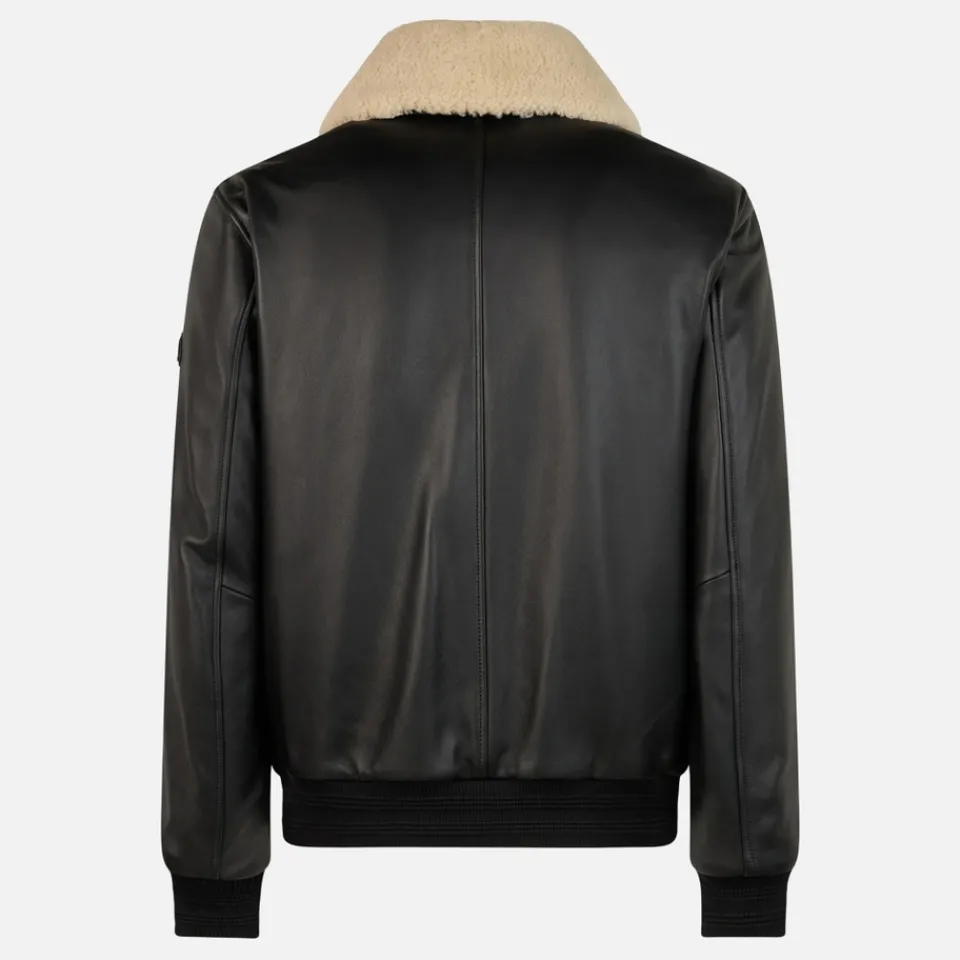 Jackets|Coats|Dr. Martens Moose Knuckles Toba Leather Bomber Jacket - M