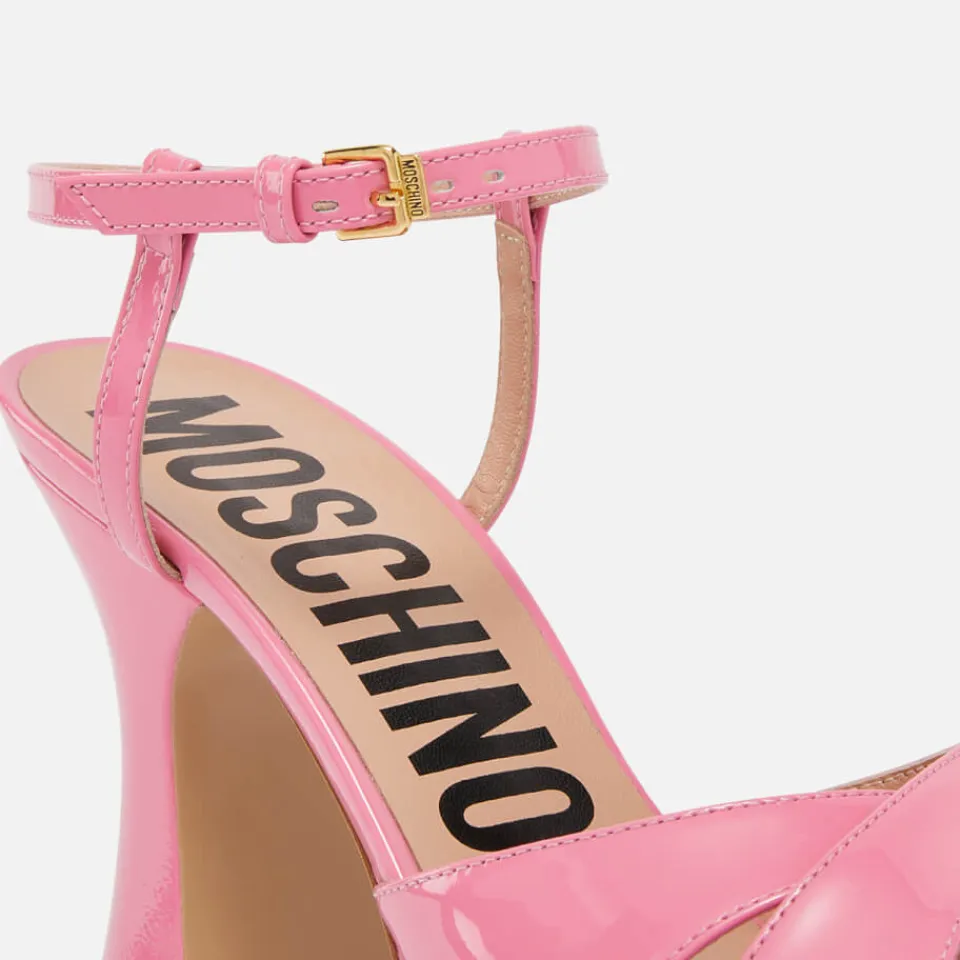 Heels|Sandals & Slides|Dr. Martens Moschino Women’s Patent Leather Platform Sandals - UK 4
