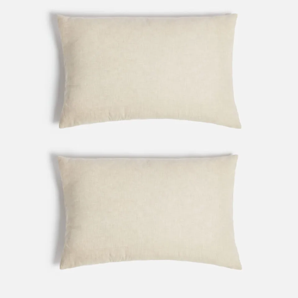 Bedroom|Home Textiles|ïn home Linen Cotton Cushion Cover - Natural - 75x50cm - Set of 2