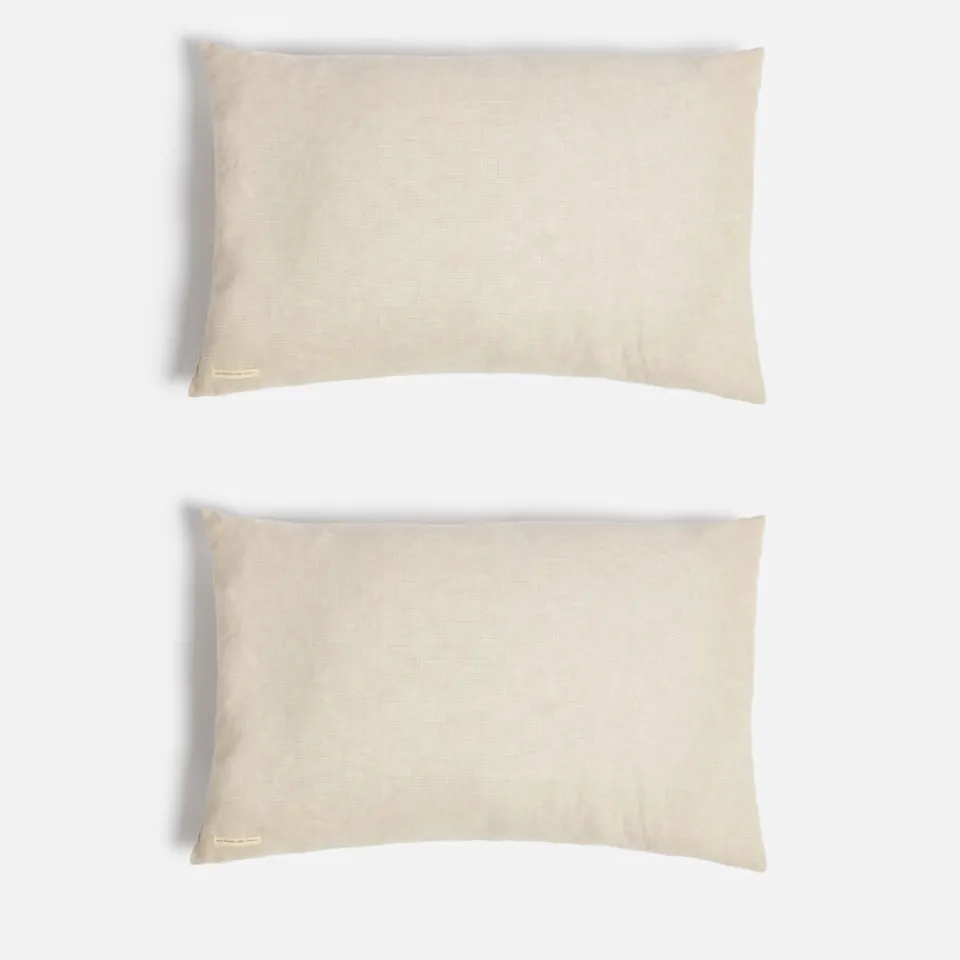 Bedroom|Home Textiles|ïn home Linen Cotton Cushion Cover - Natural - 75x50cm - Set of 2