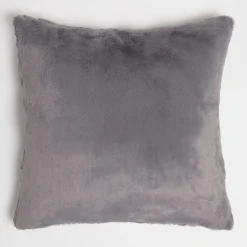 Bedroom|Home Textiles|ïn home Recycled Polyester Faux Fur Cushion - Grey