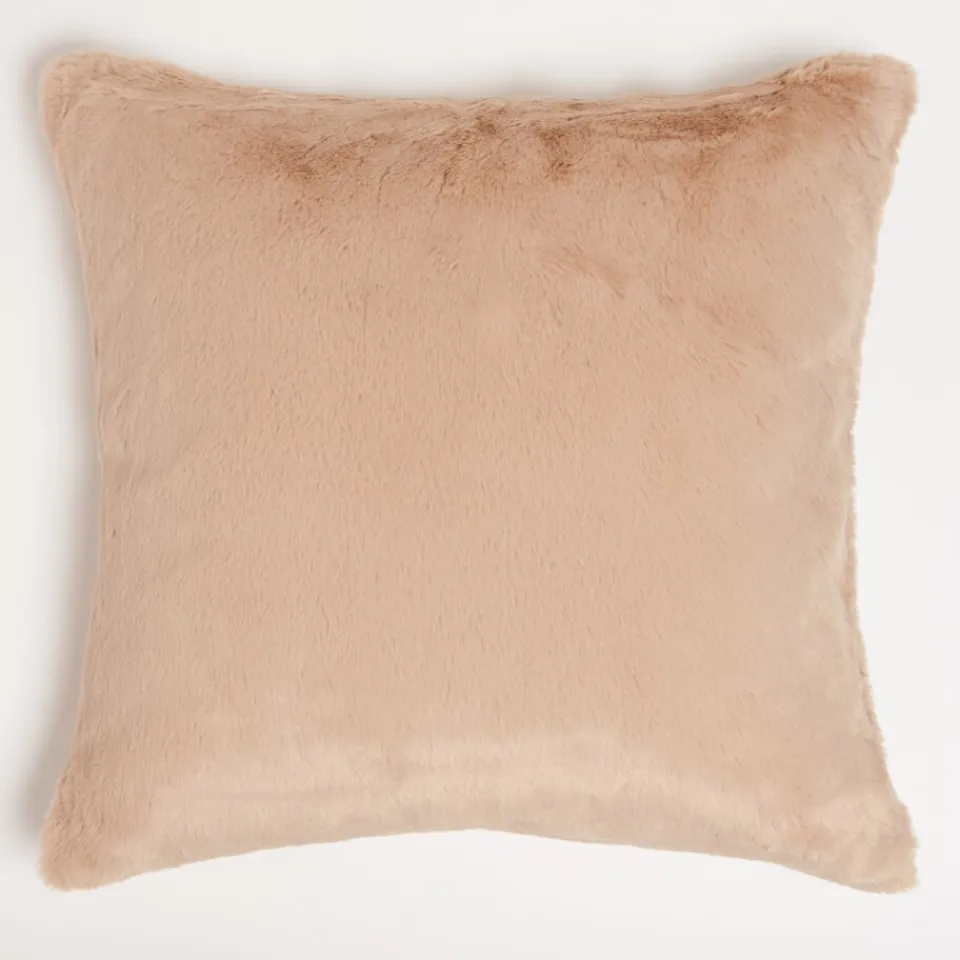Bedroom|Home Textiles|ïn home Recycled Polyester Faux Fur Cushion - Grey