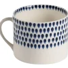 Dining|HAY Nkuku Indigo Drop Mug - Cream and Indigo