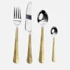 Dining|Dr. Martens Nkuku Osko Cutlery - Brushed Gold - Set of 16