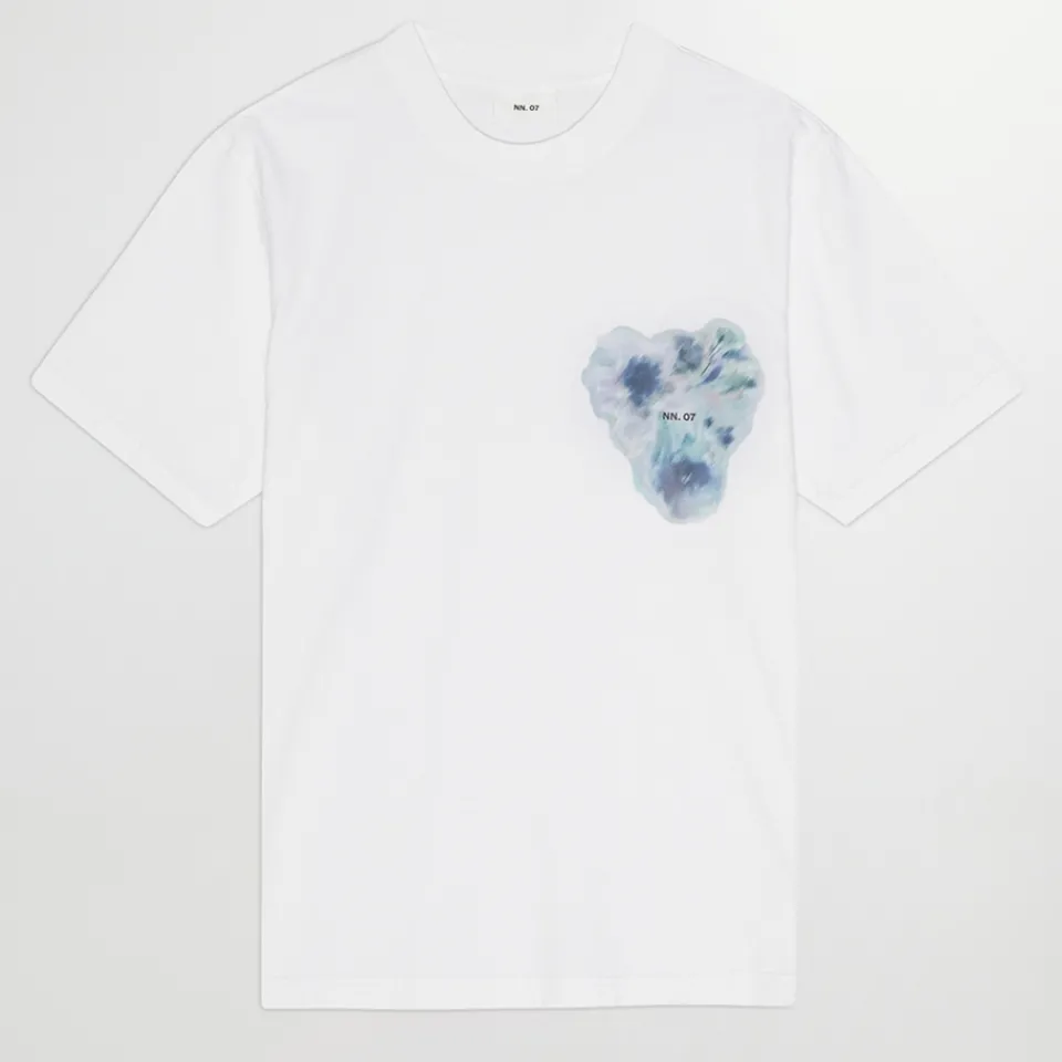 T-Shirts|T-Shirts|Stine Goya NN.07 Adam Printed Cotton-Jersey T-Shirt - S