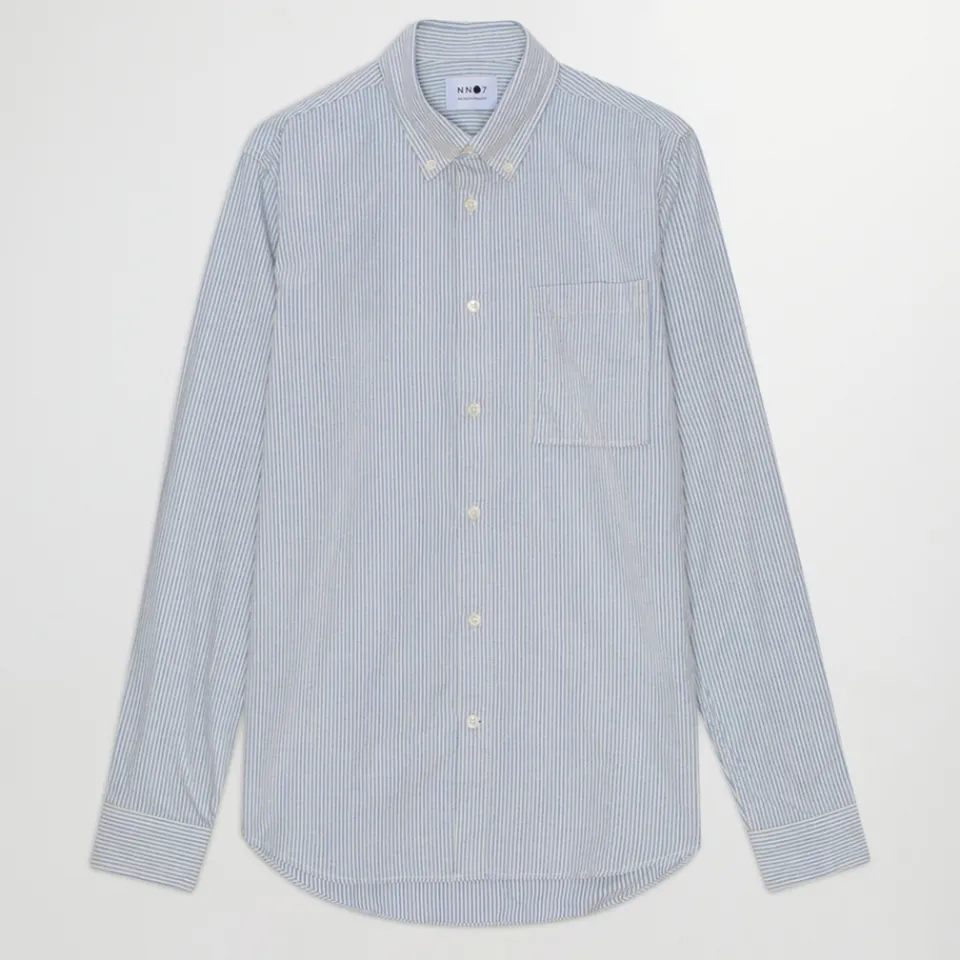 Shirts|Shirts|AMI NN.07 Arne Brushed Cotton Oxford Shirt - L