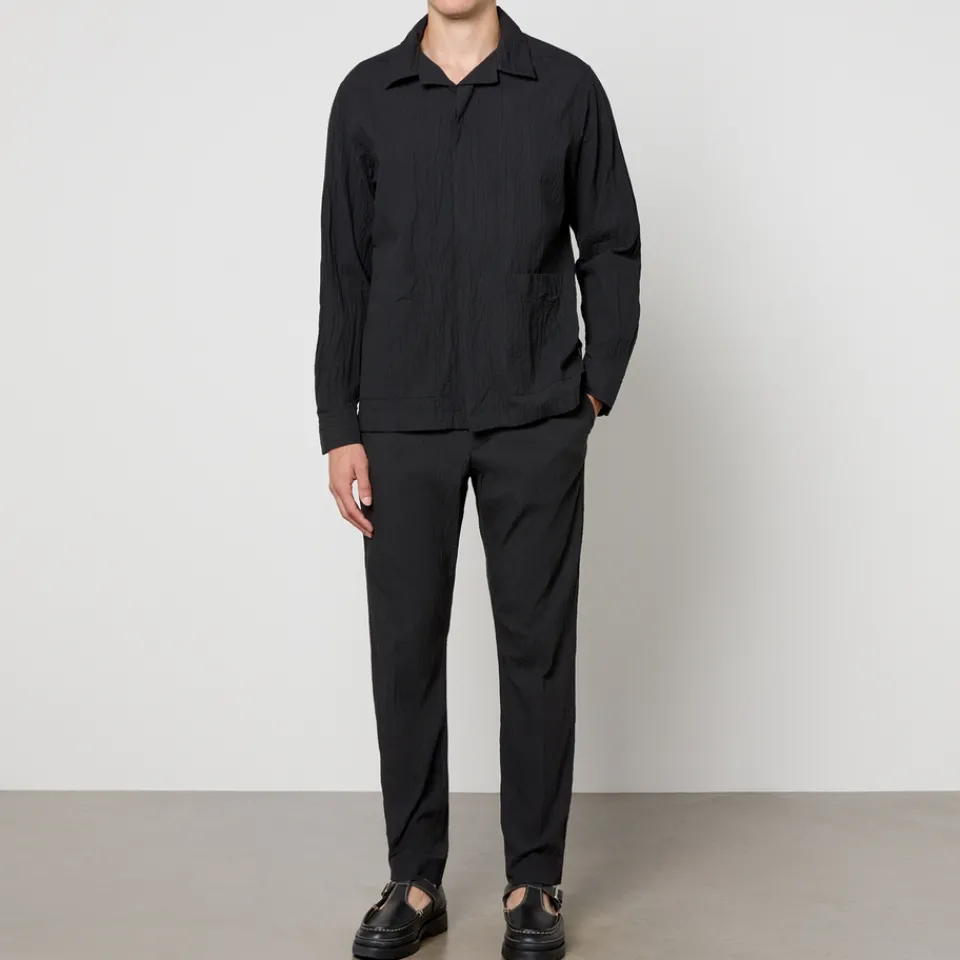 Trousers|AMI x Coggles NN.07 Bill Cotton-Blend Seersucker Trousers - W36/L32