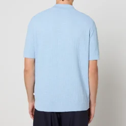 Polo Shirts|AMI NN.07 Nolan Cotton Knit Polo Shirt - S