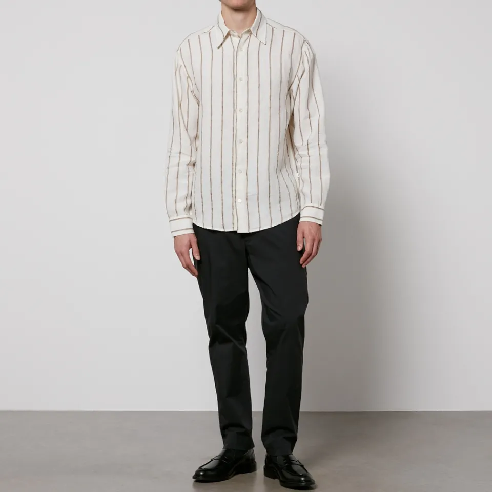 Shirts|Shirts|Dr. Martens NN.07 Quinsy Striped Cotton-Canvas Shirt - L