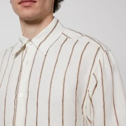 Shirts|Shirts|Dr. Martens NN.07 Quinsy Striped Cotton-Canvas Shirt - L