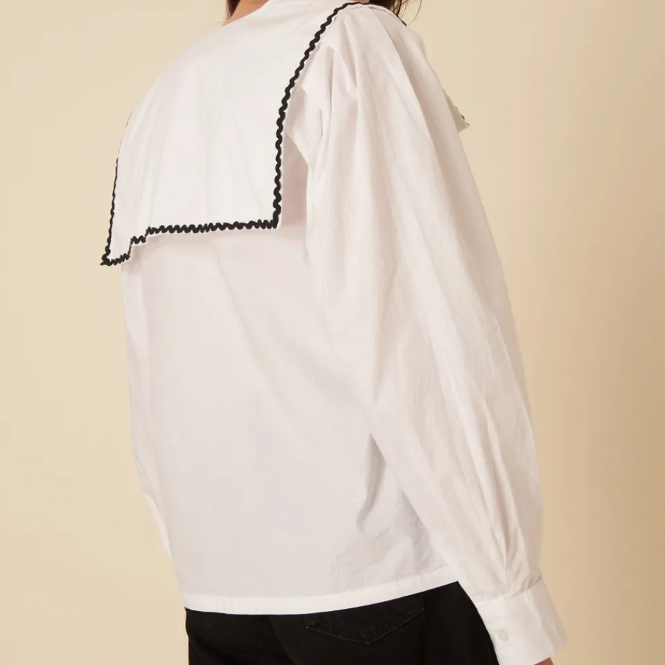 T-Shirts And Tops|Shirts And Blouses|Dr. Martens Nobody's Child Bingley Cotton-Poplin Blouse - UK 6