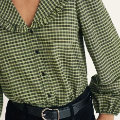 T-Shirts And Tops|Shirts And Blouses|Sleeper Nobody's Child Emmie Gingham Blouse - UK 16