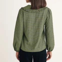 T-Shirts And Tops|Shirts And Blouses|Sleeper Nobody's Child Emmie Gingham Blouse - UK 16