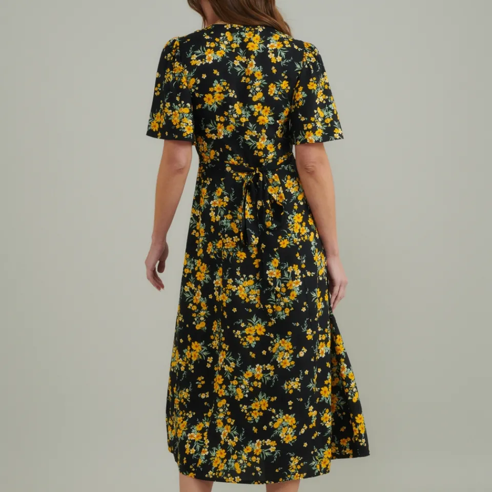 Dresses|Dresses|Nobody's Child Kimberly Floral-Print Crepe Midi Dress - UK 6