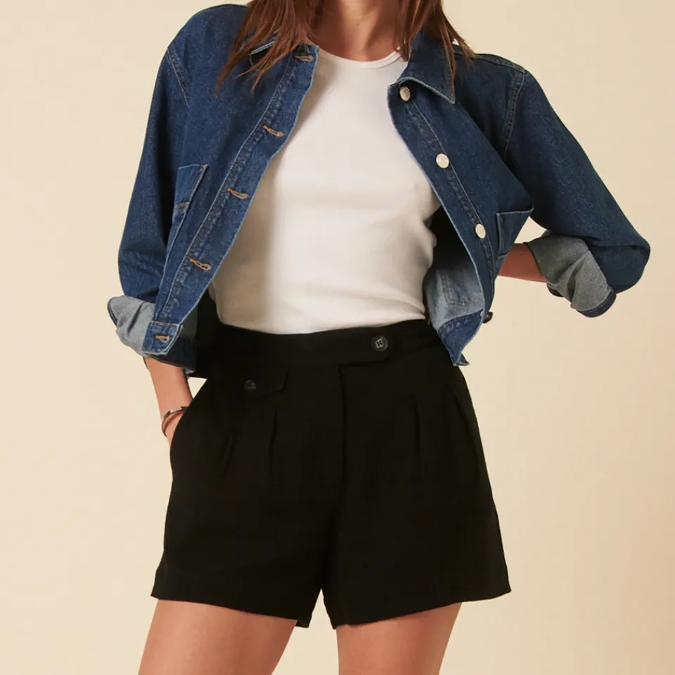 Shorts|Shorts|Ganni Nobody's Child Tailored Lenzing™Ecovero™-Blend Shorts - UK 8