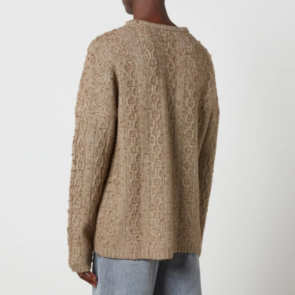 Knitwear|Dr. Martens Our Legacy Popover Cable-Knit Wool-Blend Jumper - IT 52/XL