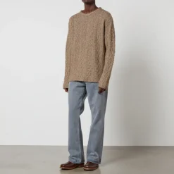 Knitwear|Dr. Martens Our Legacy Popover Cable-Knit Wool-Blend Jumper - IT 52/XL