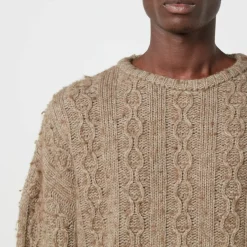 Knitwear|Dr. Martens Our Legacy Popover Cable-Knit Wool-Blend Jumper - IT 52/XL