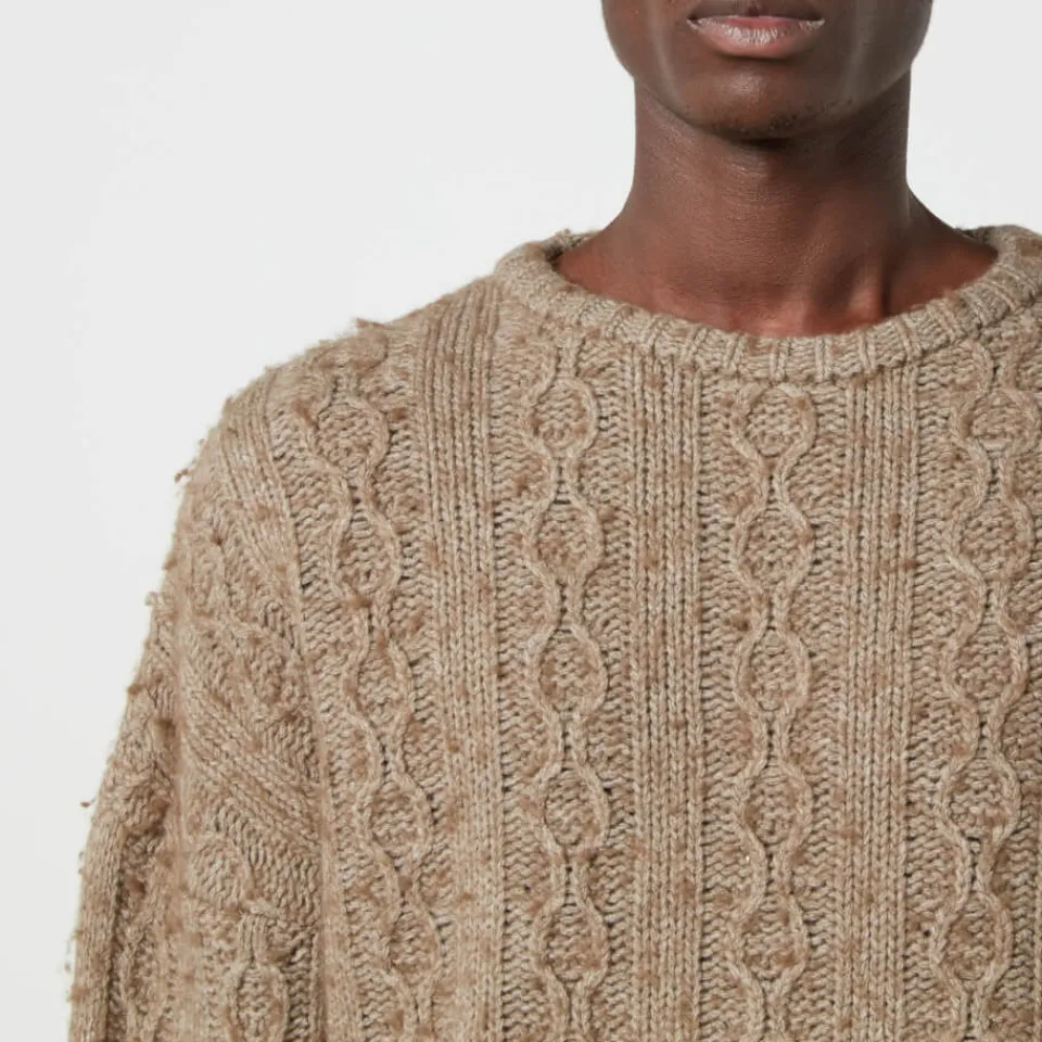 Knitwear|Dr. Martens Our Legacy Popover Cable-Knit Wool-Blend Jumper - IT 52/XL