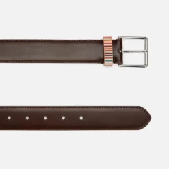 Belts|Polo Ralph Lauren Paul Smith Striped Keeper Leather Belt - W30