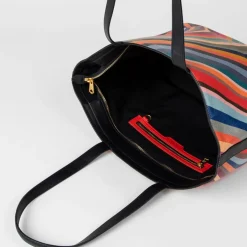 Bags|Dr. Martens Paul Smith Swirl Striped Leather Tote Bag