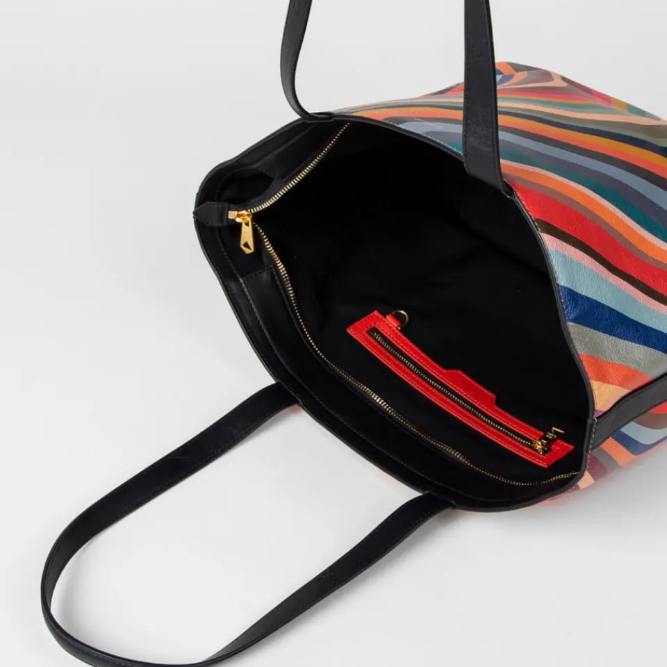 Bags|Dr. Martens Paul Smith Swirl Striped Leather Tote Bag