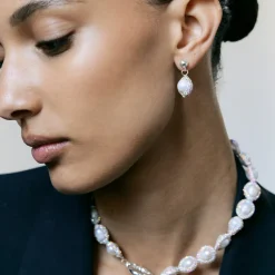Jewellery|Pearl Octopuss.y Freshwater Pearl Silver-Plated Drop Earrings