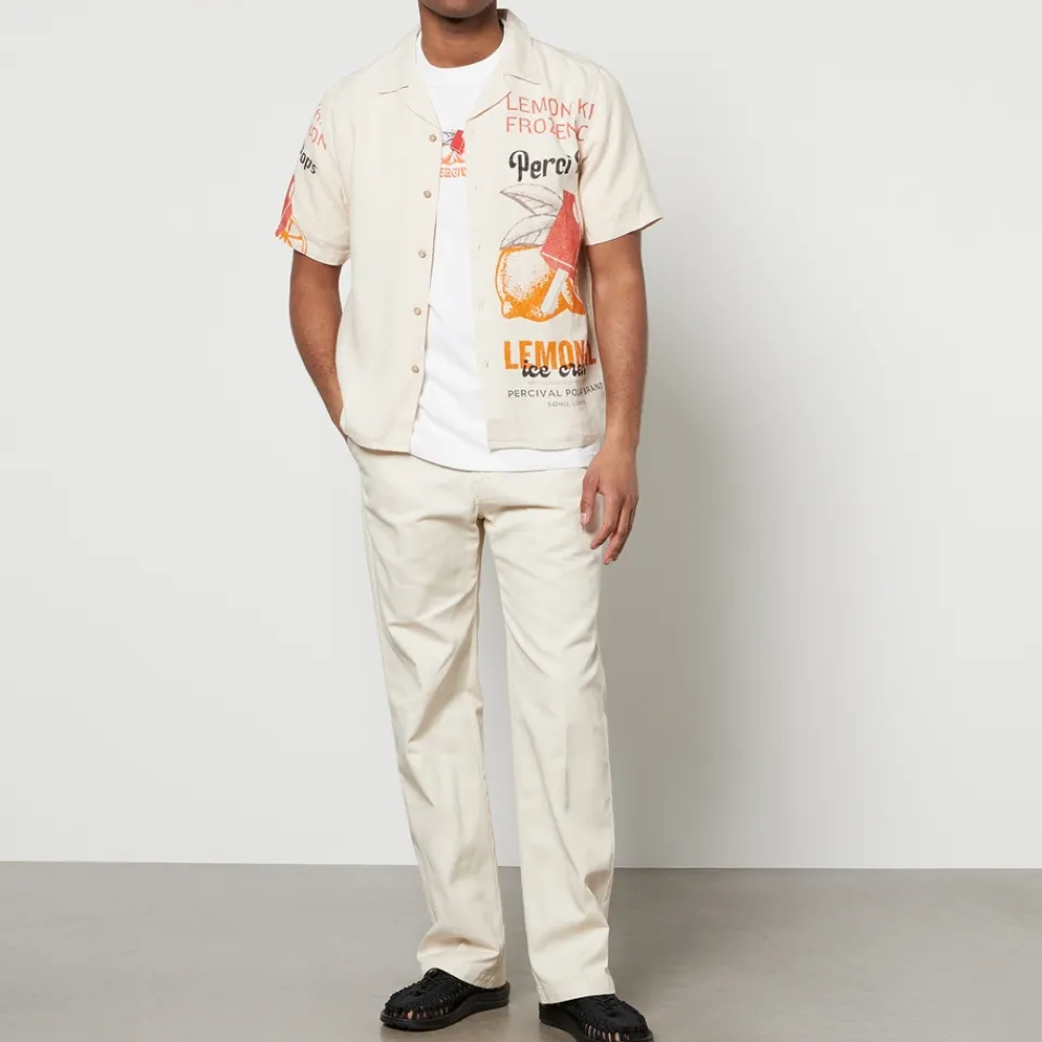 Shirts|Shirts|Dr. Martens Percival Lemon Kreme Linen Cuban Shirt - S