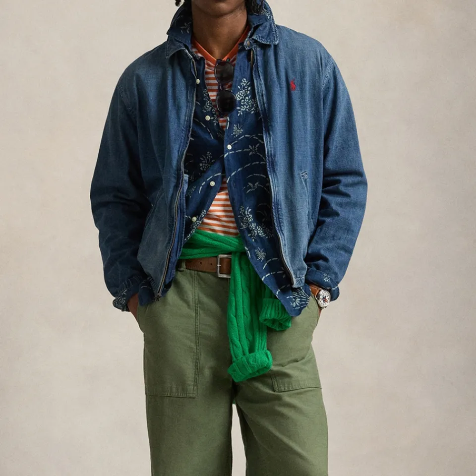 Coats|Jackets|Anine Bing Polo Ralph Lauren Bayport Denim Bomber Jacket - S