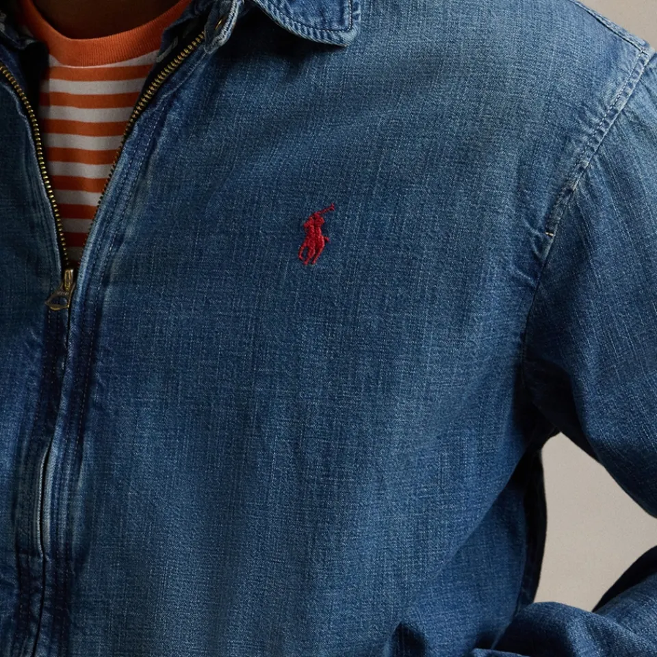 Coats|Jackets|Anine Bing Polo Ralph Lauren Bayport Denim Bomber Jacket - S
