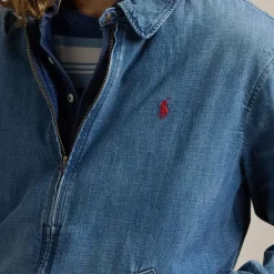 Jackets|Coats|Polo Ralph Lauren Bayport Denim Bomber Jacket - S