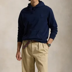 Sweatshirts|Polo Ralph Lauren Big Pony Logo Cotton-Jersey Hoodie - S
