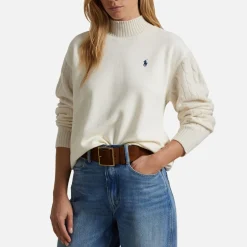 Loungewear|Sweatshirts|Dr. Martens Polo Ralph Lauren Cable-Knit Sleeve Cotton-Jersey Sweatshirt - S