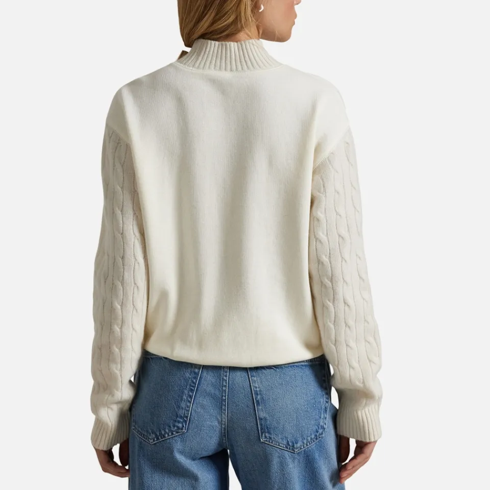 Loungewear|Sweatshirts|Dr. Martens Polo Ralph Lauren Cable-Knit Sleeve Cotton-Jersey Sweatshirt - S